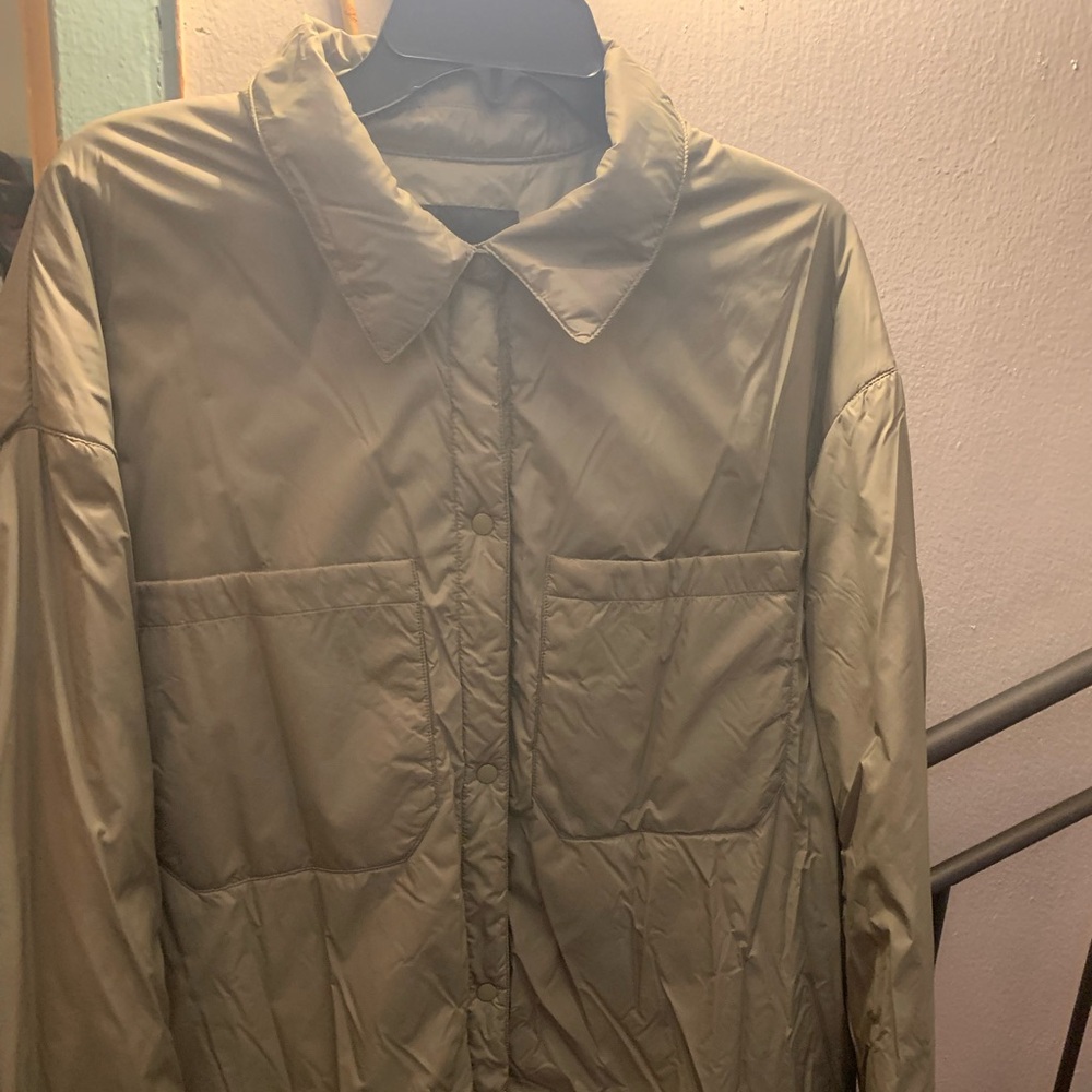 Zara Green Water Resisting Light Jacket